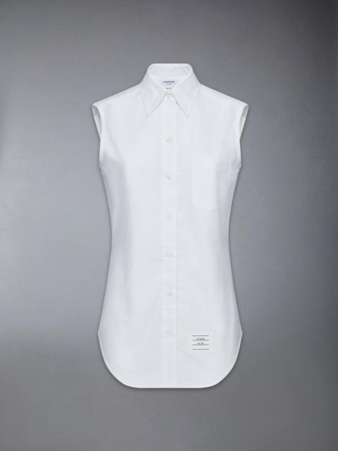 Thom Browne OXFORD CLASSIC SLEEVELESS SHIRT