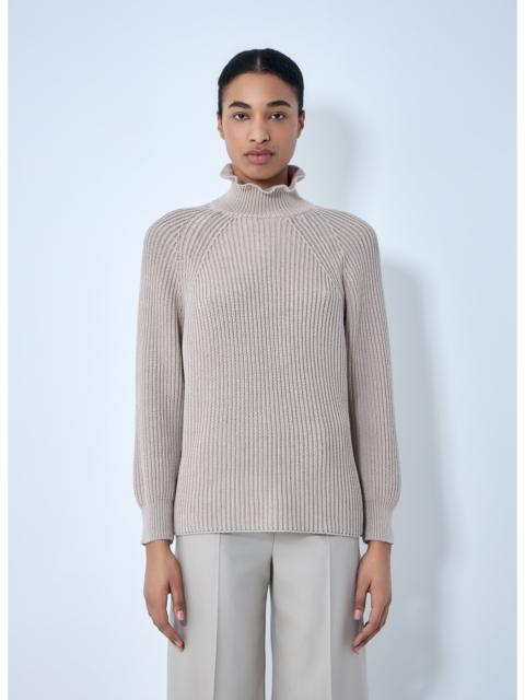 Max Mara Max Mara Women Ribbed Knit High Neck Sweater