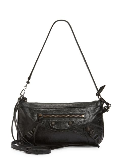 BALENCIAGA Balenciaga Le City Leather Pouch on a Strap in Black at Nordstrom