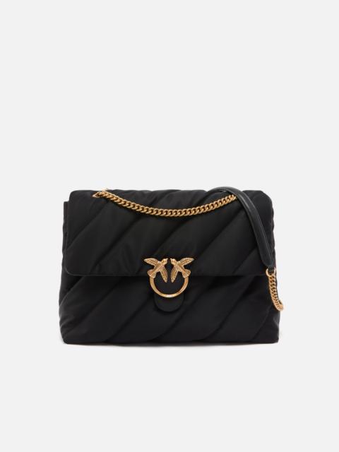 PINKO EXTRA LOVE BAG PUFF MAXI CROSSBODY BAG IN QUILTED NYLON
