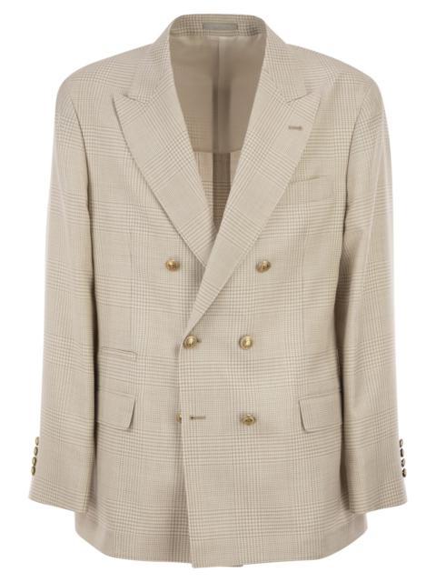 Brunello Cucinelli Brunello Cucinelli Men Deconstructed One-And-A-Half-Breasted Jacket In Virgin Wool, Silk And Linen P