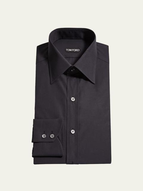 TOM FORD Men's Solid Cotton Dress Shirt