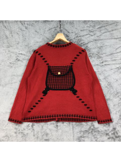 Other Designers Designer - cellielan Red Knit Jacket Very Nice Designs #4478-155