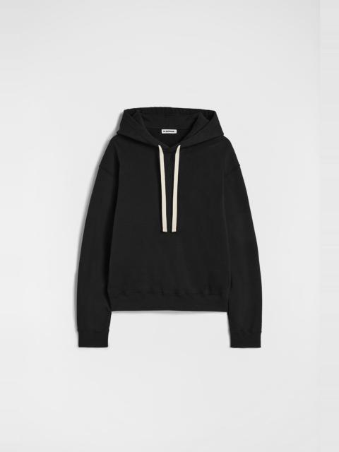 Jil Sander Cotton Terry Hooded Sweatshirt