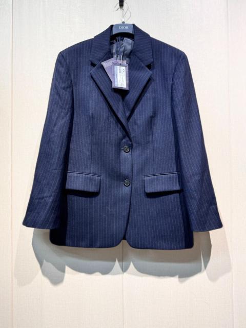 Prada Prada runway wool suit jacket with triangular logo 