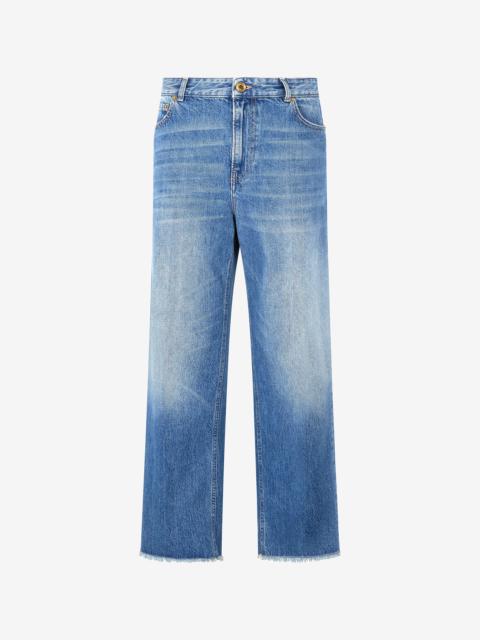 Roberto Cavalli Jeans With Mirror Snake Monogram