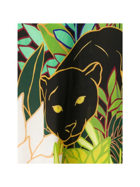 Valentino Valentino Garavani Panther In The Jungle Midi Dress