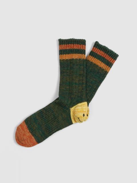 Kapital Kapital Ivy Heel Hold Cotton Smiley Socks