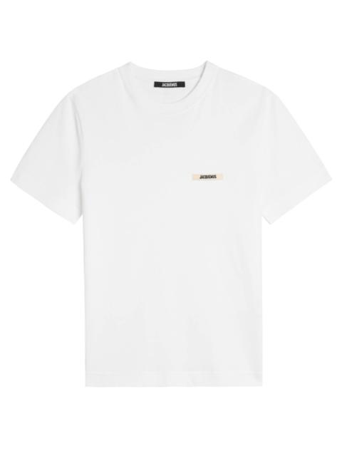 JACQUEMUS Jacquemus Le T-shirt Gros Grain Logo Cotton T-shirt