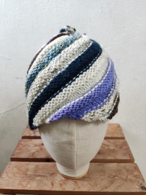 Japanese Brand - Multicolor Striped Beanie Hat