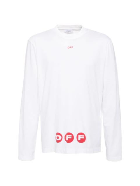 logo-print long-sleeved T-shirt