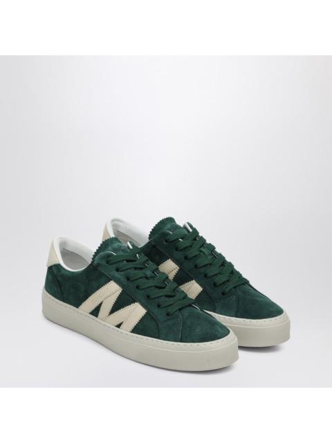 Moncler Green Suede Leather Monaco2 Trainer Men