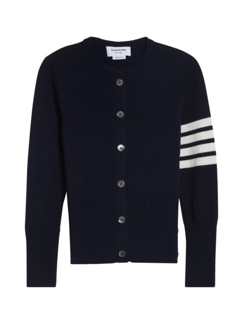 Thom Browne Thom Browne Merino Wool Cardigan in Navy at Nordstrom