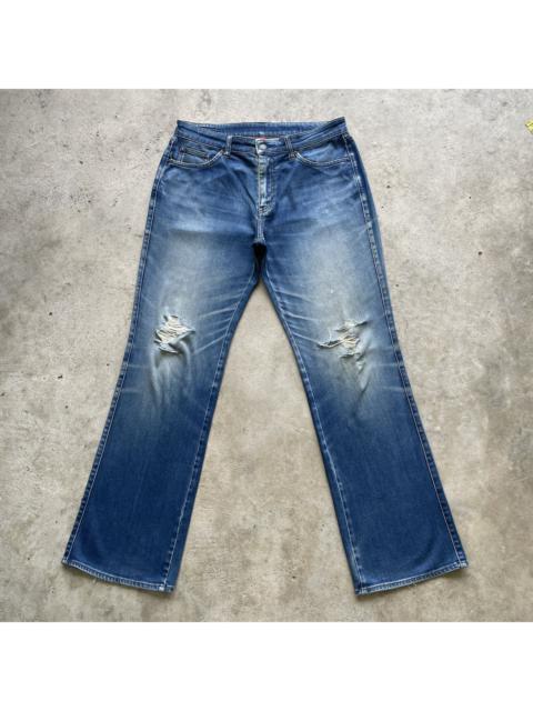 Other Designers Japanese Brand - Vintage Japanese Bootcut Distressed Faded Flare Jeans Pants