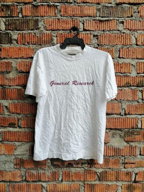 General Research General Research Logo 2001 White Tshirt