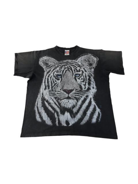 Other Designers Vintage - Trinity Made At The Beach Big Tiger Face Tee T-shirt Printed
