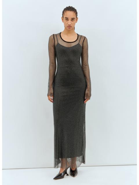 Sportmax Sportmax Women Rhinestone Tulle Maxi Dress
