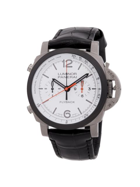 Panerai Panerai Luminor Chrono Automatic White Dial Watch PAM01297