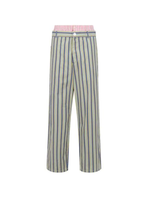 Marni Marni Men Striped Wide-Leg Pants