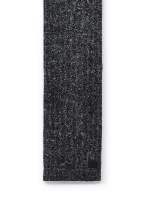 Saint Laurent Man Grey Wool And Mohair Scarf
