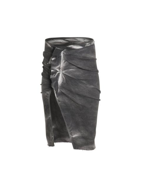 Rick Owens DRKSHDW EDFU Knee Skirt in Dark Dust