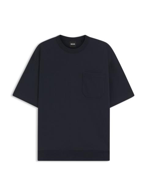 BOSS PEACHED T-SHIRT IN A COTTON BLEND