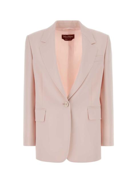 Max Mara Max Mara Women Pastel Pink Crepe Bosco Blazer