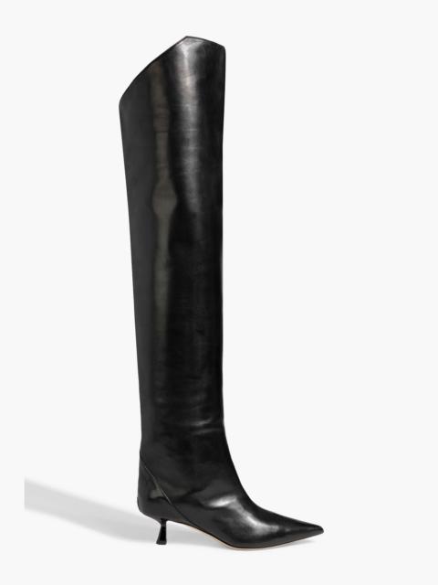 JIMMY CHOO Vari 45 leather over-the-knee boots