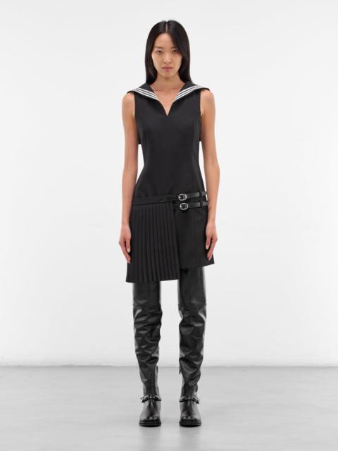 COPERNI Black Pleated Uniform Mini Dress