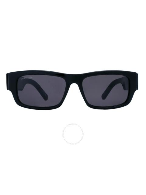 Balenciaga Grey Rectangular Men's Sunglasses BB0261SA 001 57