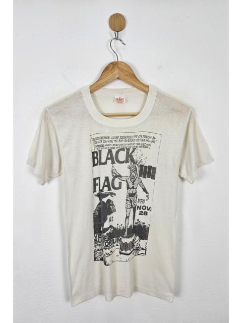 Other Designers Band Tees - Vintage 70s 80s Black Flag Punk Rock Paper thin Shirt