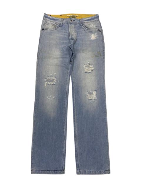 Other Designers Archival Clothing - BAGGY JEANS ALCOTT PARATROOPER DISTRESSED DENIM JEANS