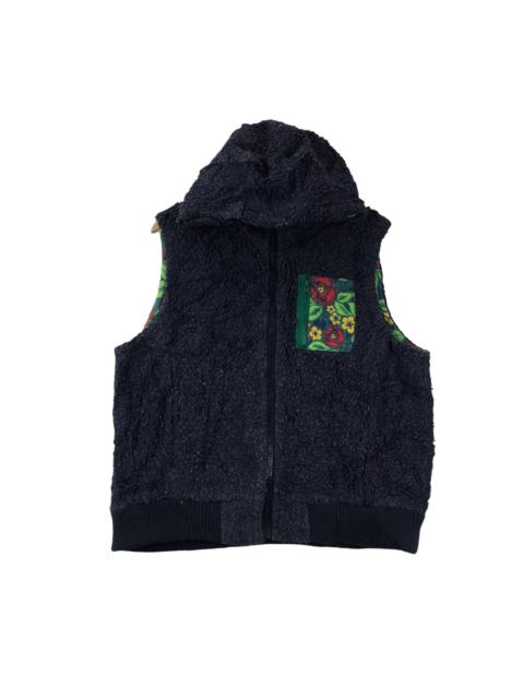 Other Designers Vintage - Vtg TITICACA MUCHO NATURE Floral Navajo Sherpa Fleece Jacket