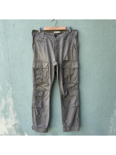 Other Designers Japanese Brand - Vintage PURPLE AND YELLOW Distressed 9 Pocket Cargo Pants