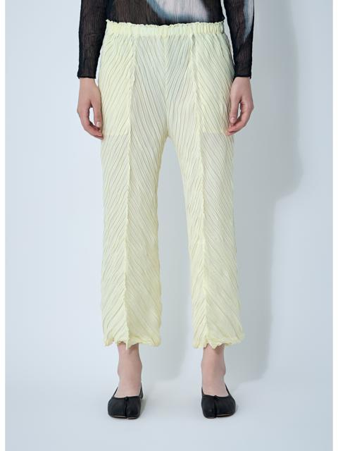 Issey Miyake Women Wrinkled And Twisted Pants