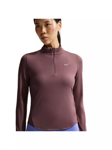 Nike Women's Swift Dri-FIT UV 1/4-Zip Running Top -Tattoo Purple