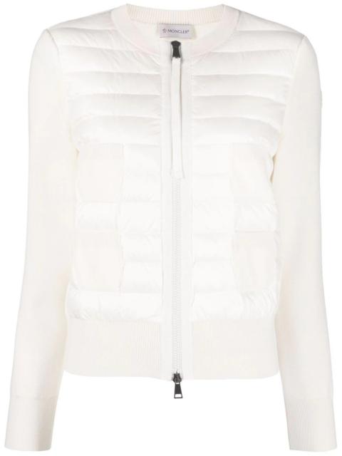 Moncler quilted zipped cardigan