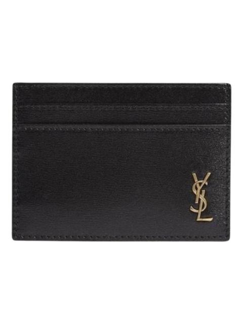 SAINT LAURENT Leather card wallet