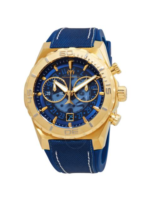 Technomarine - Open Box - Technomarine Reef Chronograph Quartz Blue Dial Men's Watch TM-519009