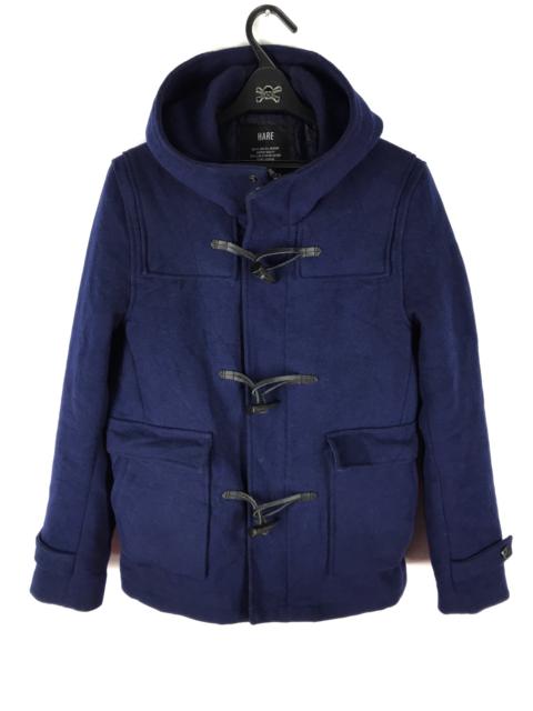Other Designers Hare - HARE NAVY BLUE WEATHER DUFFLE COAT