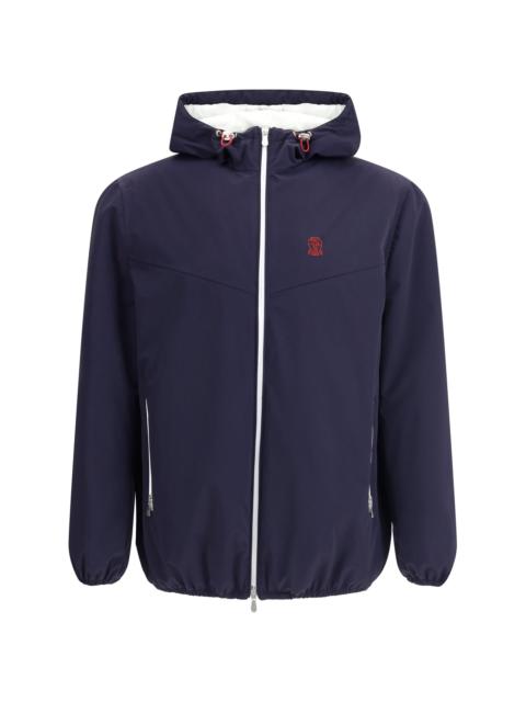 Brunello Cucinelli Brunello Cucinelli Waterproof Hooded Jacket Navy