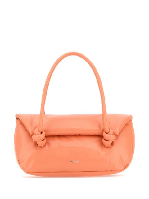 Jil Sander Peach pink leather handbag