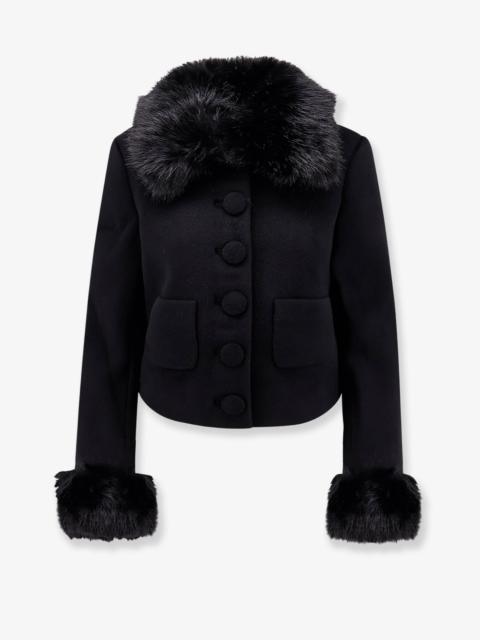 self-portrait Self-Portrait Wool Blend Blazer Black Women