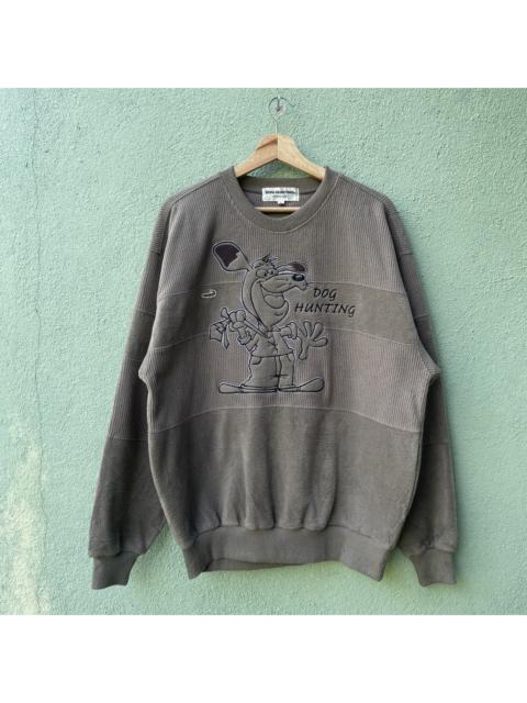 Other Designers Vintage - Vintage DOG HUNTING Spell Out Big Logo Pullover Sweatshirt