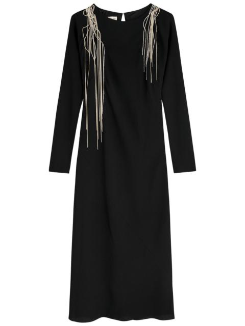 Dries Van Noten Davion Embellished Crepe Dress