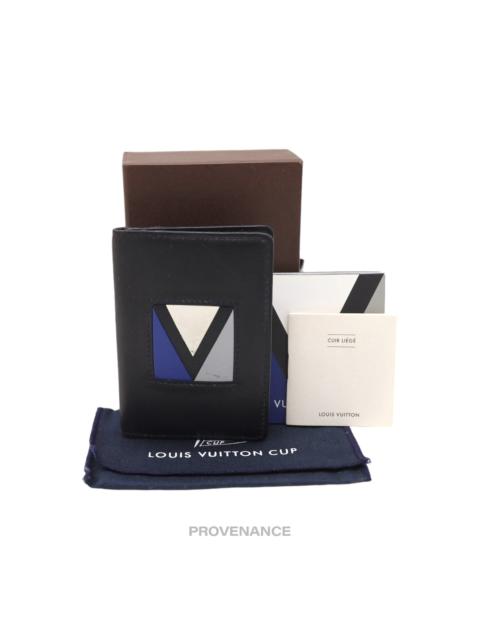 Louis Vuitton Louis Vuitton Cup Pocket Organizer Wallet - Navy Leather