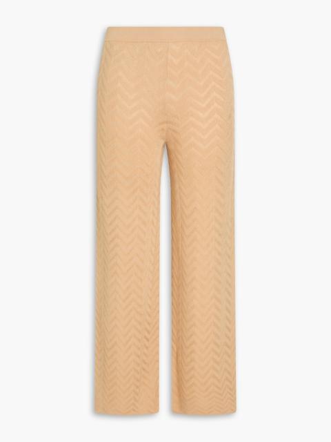Missoni Crochet-knit cotton-blend straight-leg pants