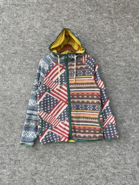 Other Designers Japanese Brand - POWER TO THE PEOPLE PRINTED FLEECE HOODIE