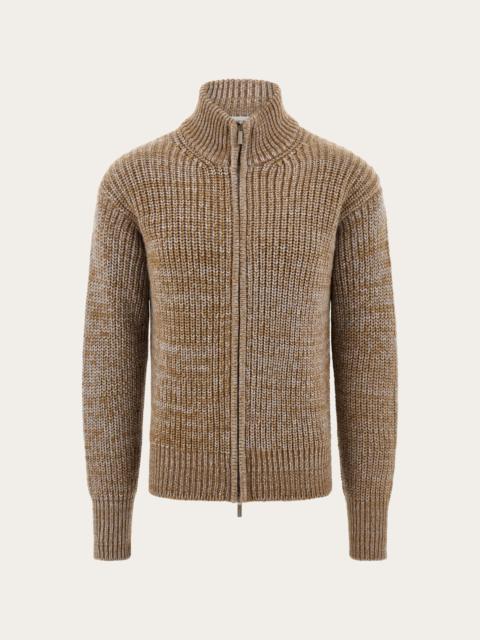 Lemaire CONVERTIBLE COLLAR CARDIGAN FINE WOOL | REVERSIBLE