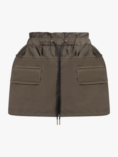 sacai PADDED PANEL SHORTS WITH POCKET DETAIL | KHAKI/ORANGE